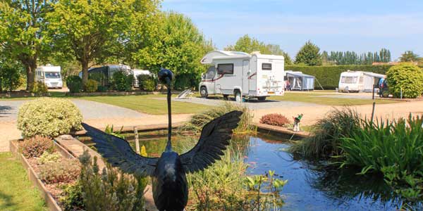 Country garden atmosphere are Bath Chew Valley Caravan Park, Somerset