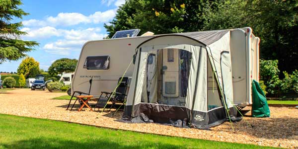 Hardstanding caravan pitches at Bath Chew Valley, Somerset