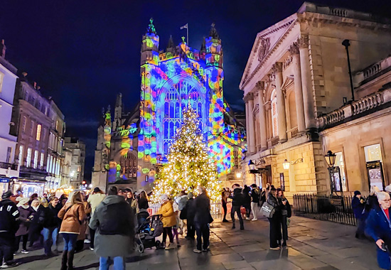 Visit Bath Christmas Market from Bath Chew Valley Caravan Park, Somerset