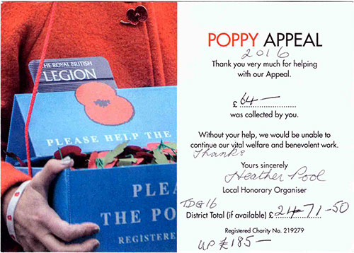 Poppy Appeal 2016