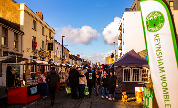 Visit Keynsham Winter Festival from Bath Chew Valley Caravan Park, Somerset