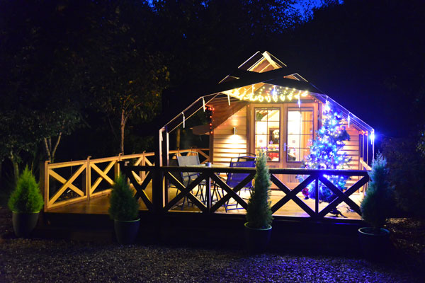 Fairswood lodge at Christmas