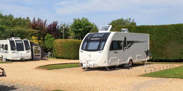 Caravan Pitch close to facilities and Blue Badge Parking at Bath Chew Valley Caravan Park near Bath, Somerset