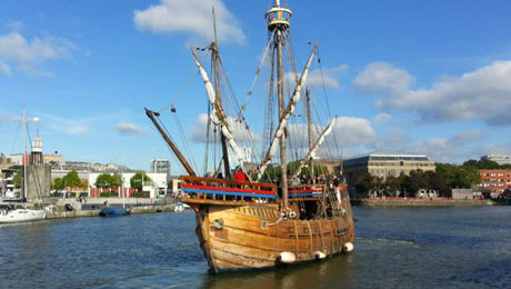take a boat tour around Bristol harbour