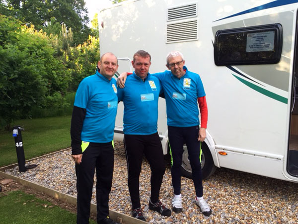 John, Phil and Neil Cycling Lands End to John O'Groats
